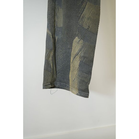 VTG Roberto Cavalli Textured Pattern Straight Leg Denim Jeans Gray W31 Men's - Picture 11 of 12